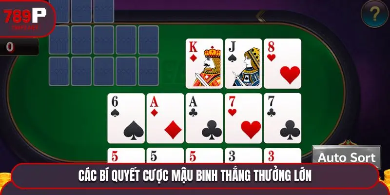 Các bí quyết cược Mậu Binh thắng thưởng lớn